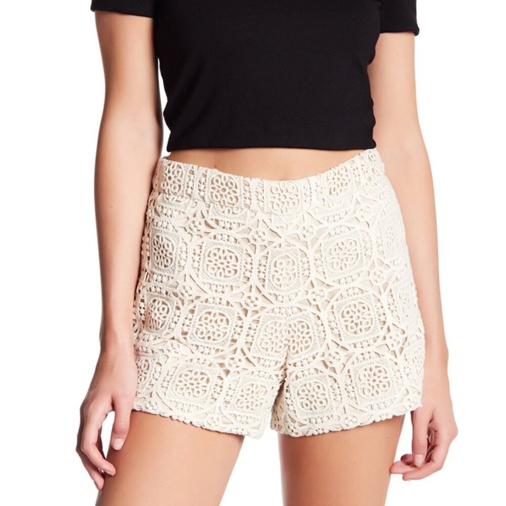 Alice + Olivia Susi Crochet Shorts